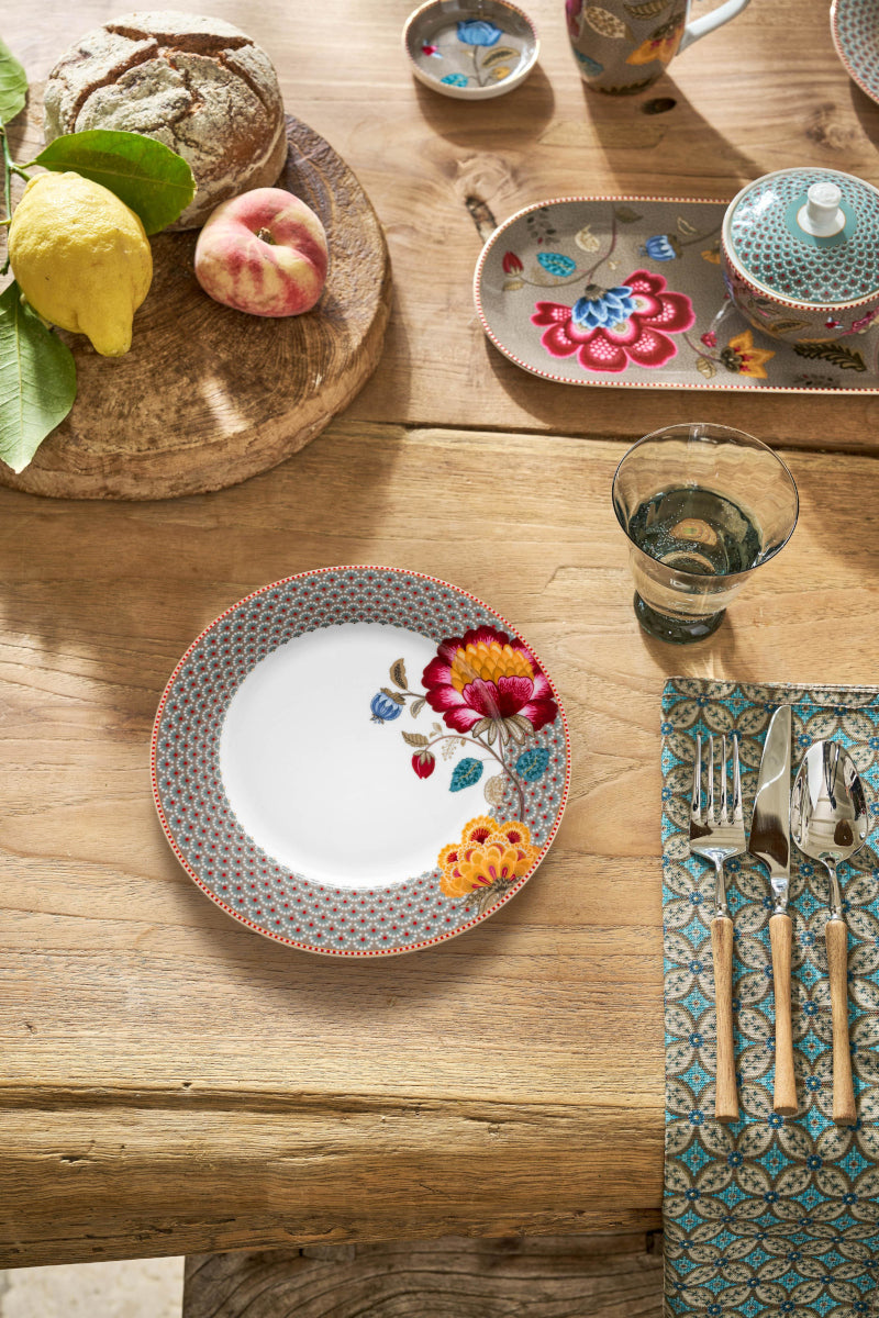 PIP STUDIO Blooming Tales Khaki Speiseteller 26,5cm Lifestyle