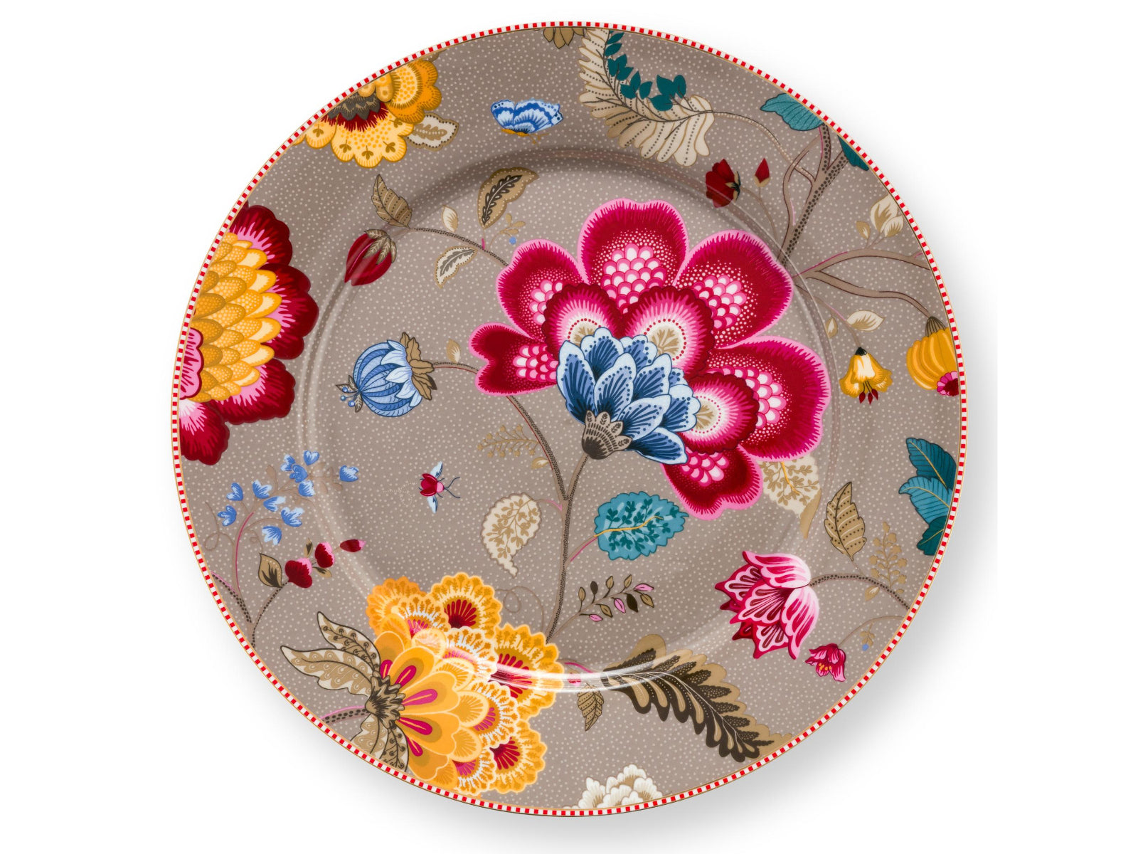 PIP STUDIO Blooming Tales Fantasy Khaki Platzteller 32cm Freisteller1