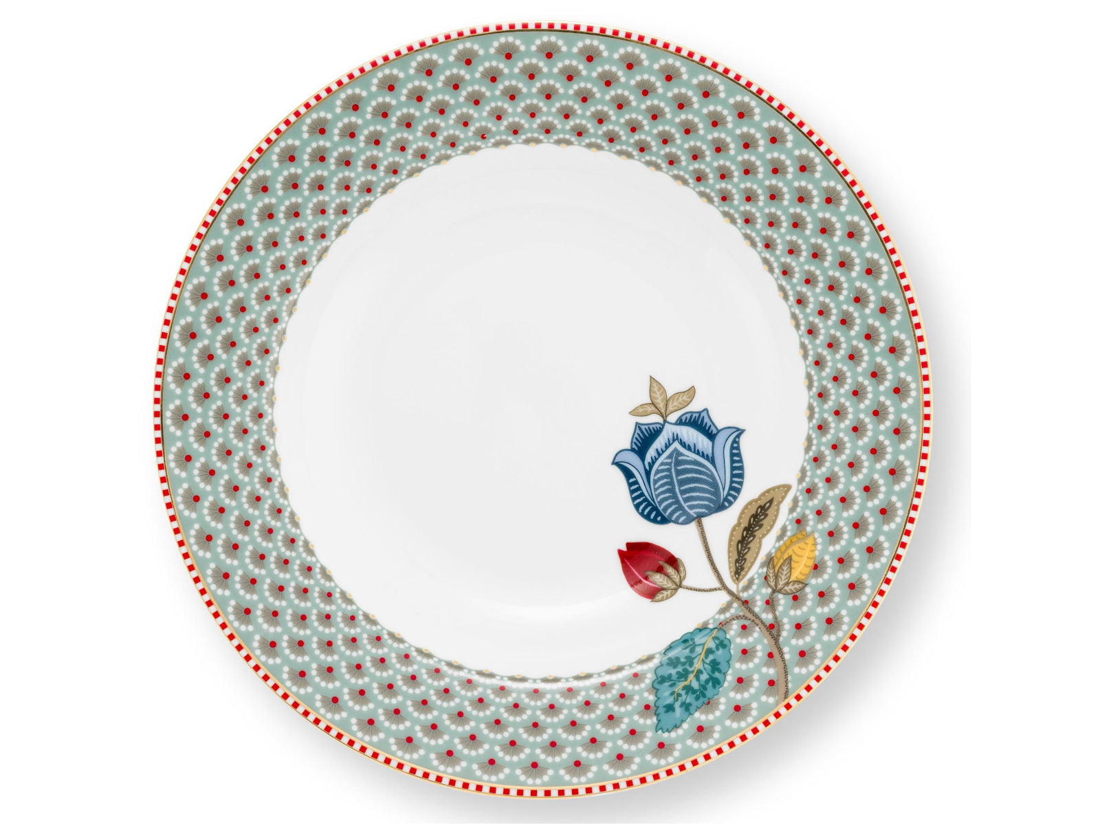 PIP STUDIO Blooming Tales Blue Suppenteller 21,5cm Freisteller2