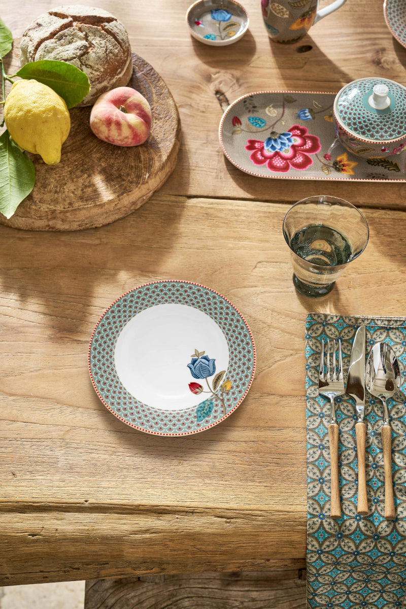 PIP STUDIO Blooming Tales Blue Suppenteller 21,5cm Lifestyle1