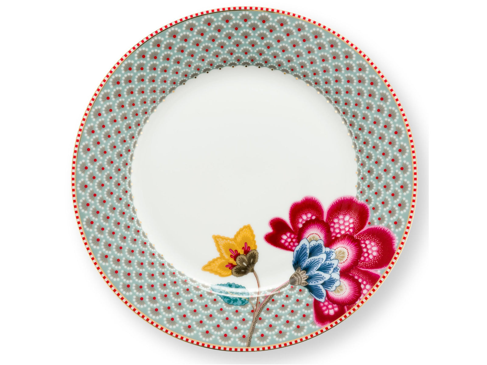 PIP STUDIO Blooming Tales Blue Frühstücksteller 23cm Freisteller1