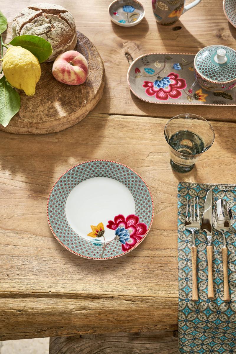 PIP STUDIO Blooming Tales Blue Frühstücksteller 23cm Lifestyle