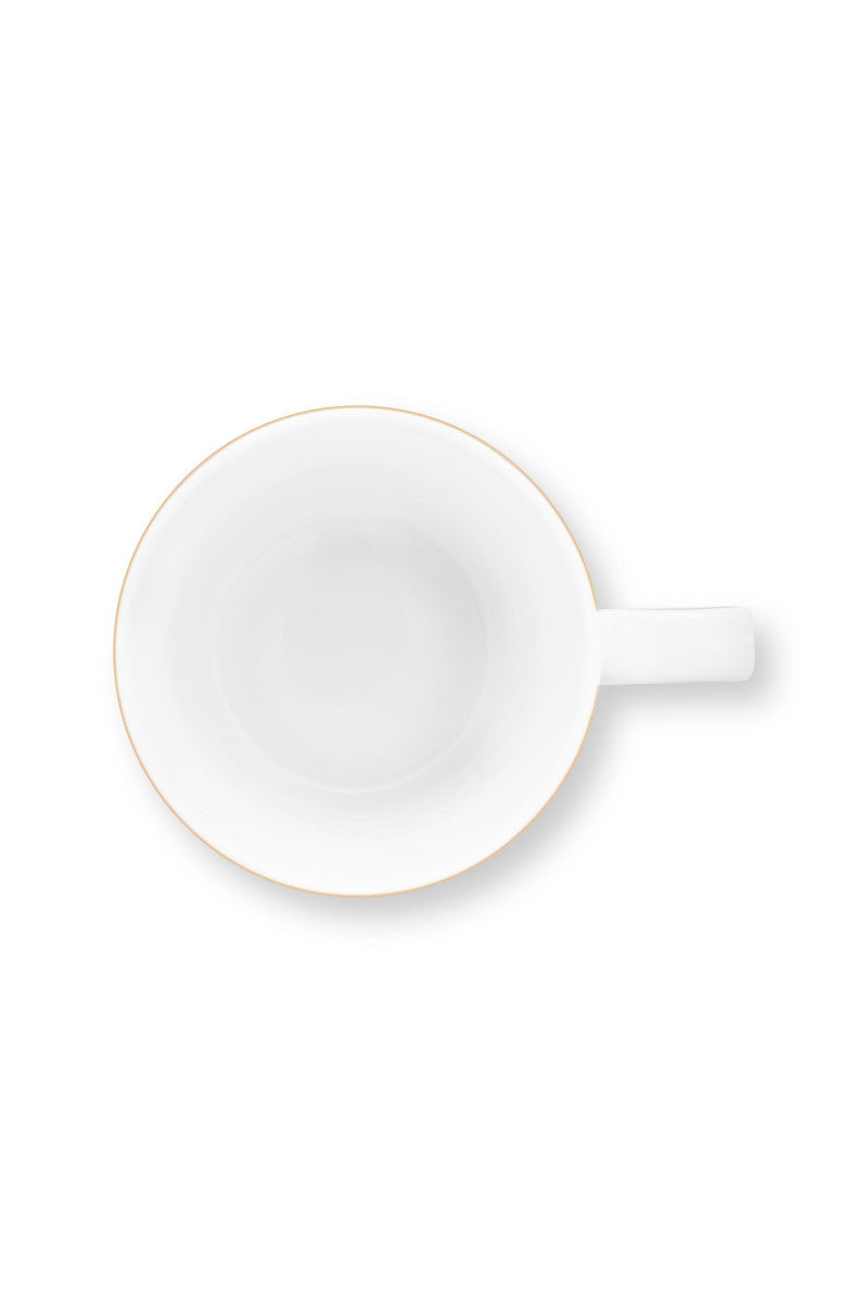 PIP STUDIO Love Birds Medallion Henkelbecher Stripes grün 250ml