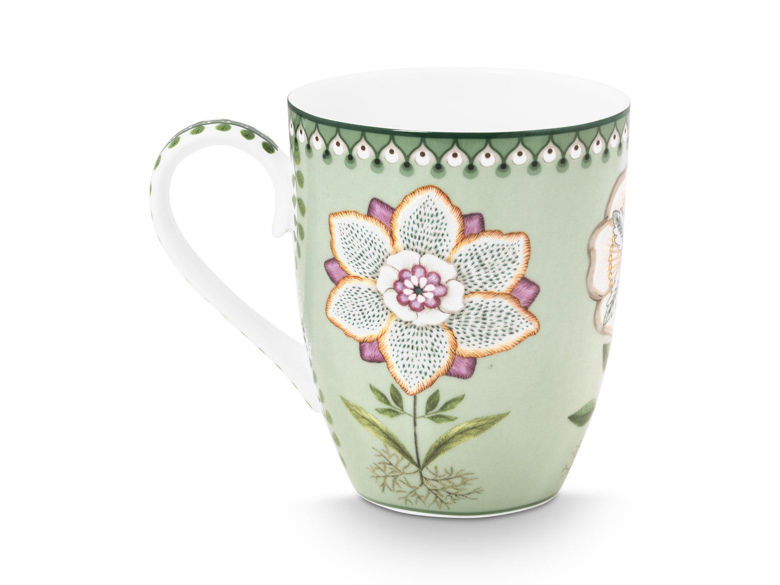 PIP STUDIO Lily&Lotus Light Green Becher Large 350ml Freisteller 2