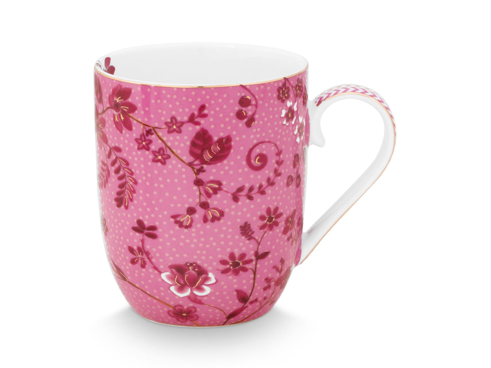 PIP STUDIO Jolie Flowers Pink Becher Small 145ml Freisteller 1