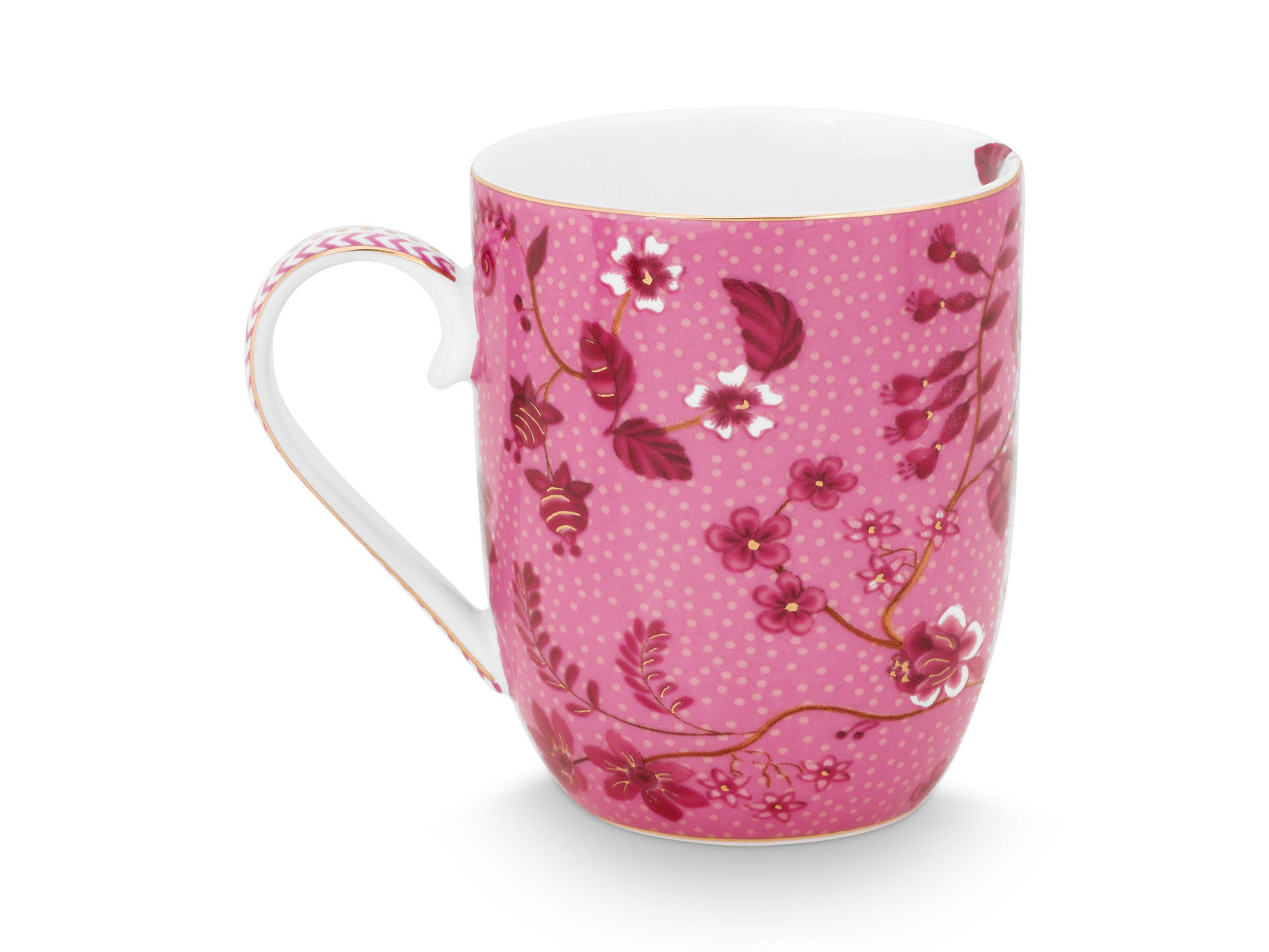 PIP STUDIO Jolie Flowers Pink Becher Small 145ml Freisteller 2