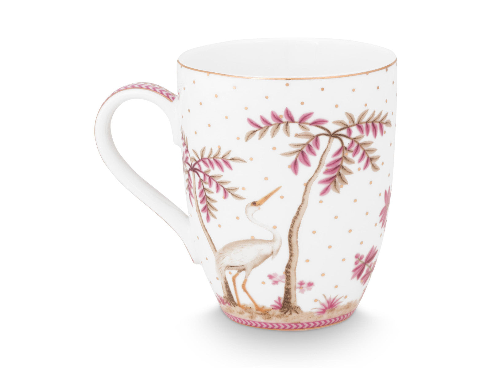 PIP STUDIO Jolie Dots Gold Pink Becher Large 350ml Freisteller 2