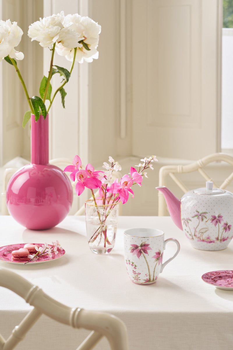 PIP STUDIO Jolie Dots Gold Pink Becher Large 350ml Lifestyle 1