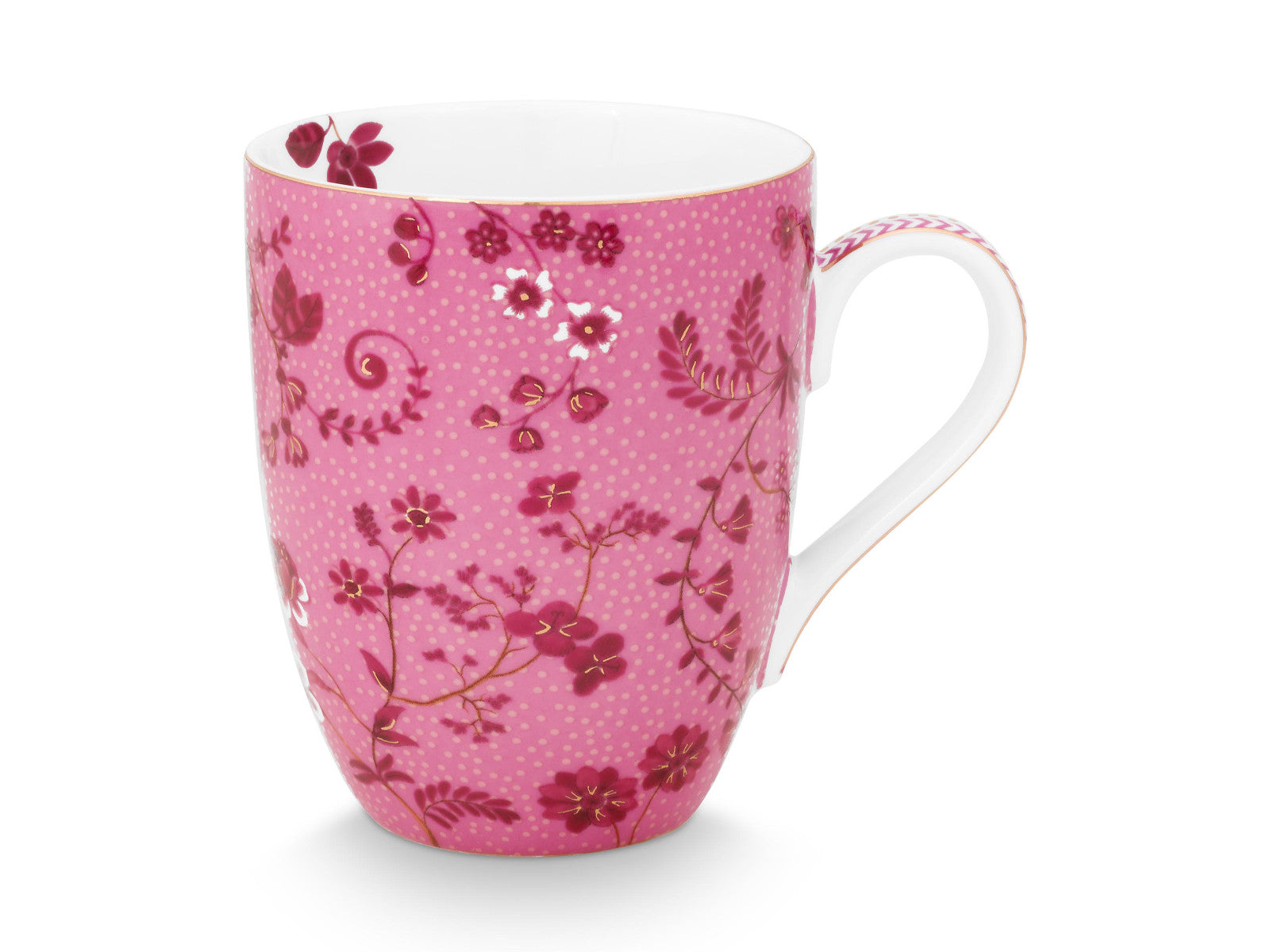 PIP STUDIO Jolie Flowers Pink Becher Large 350ml Freisteller 1