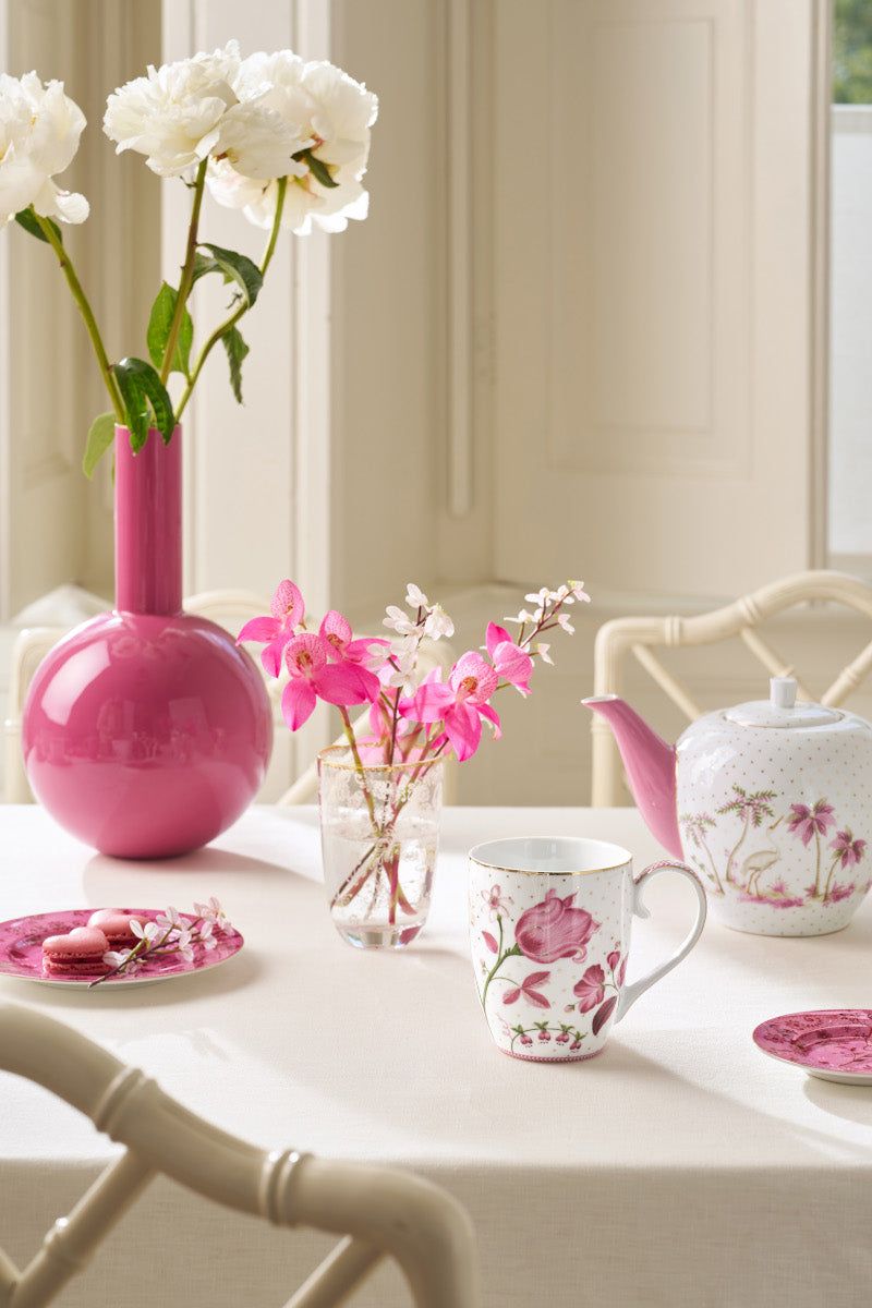 PIP STUDIO Jolie Tulip Pink Becher XL 450ml Lifestyle 1