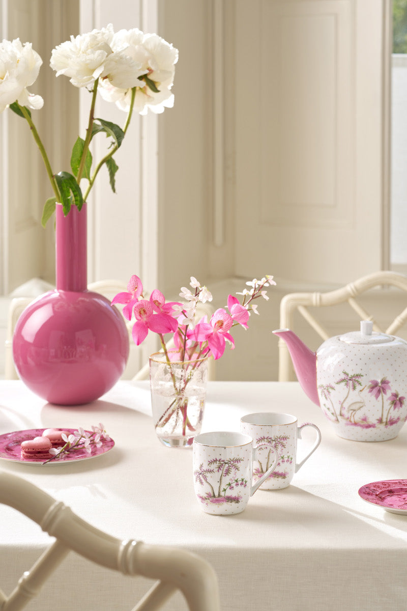 PIP STUDIO Jolie Dots Gold Pink Becher Small 145ml Set2 Lifestyle 1