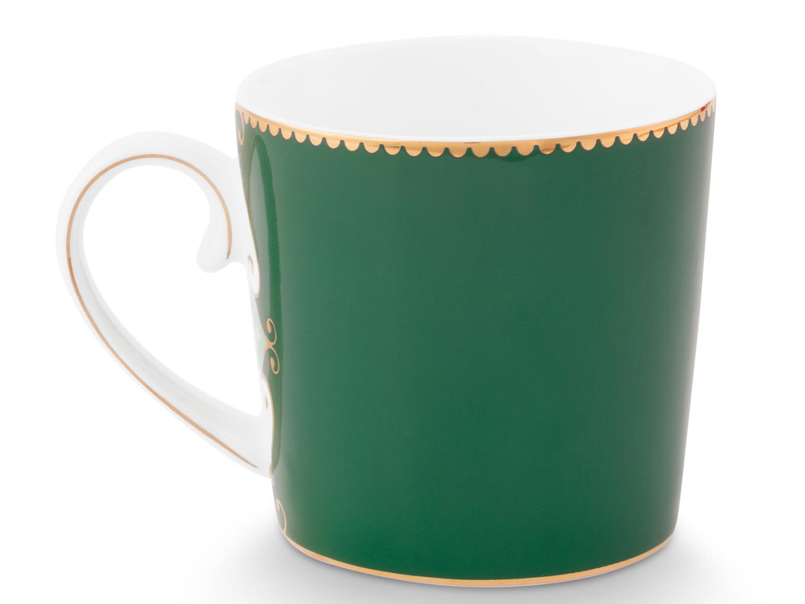 PIP STUDIO Love Birds Medaillon Hirsch Tasse dunkelgrün 0,19l Freisteller 2