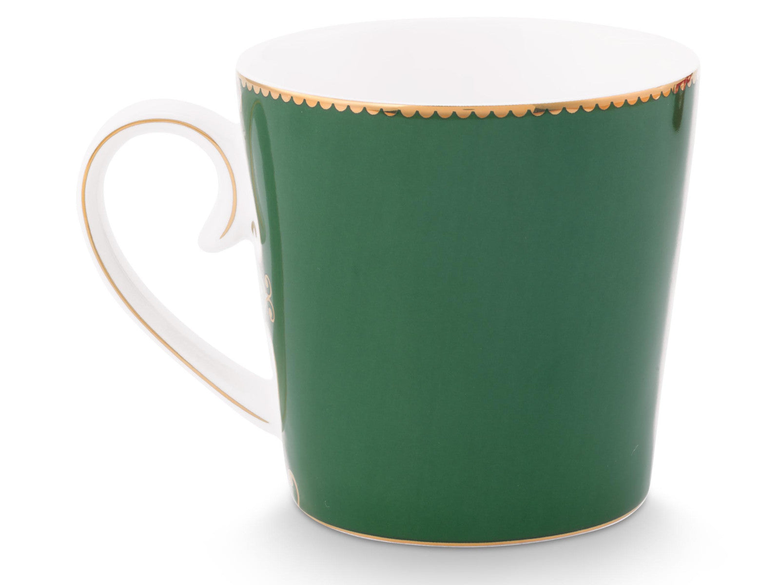 PIP STUDIO Love Birds Medaillon Hirsch Tasse dunkelgrün 0,3l Freisteller 2