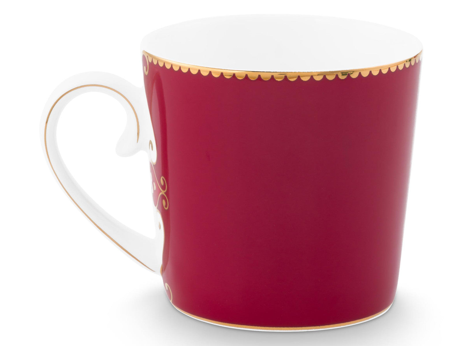 PIP STUDIO Love Birds Medaillon Hirsch Tasse dunkelrot 0,19l Freisteller 2