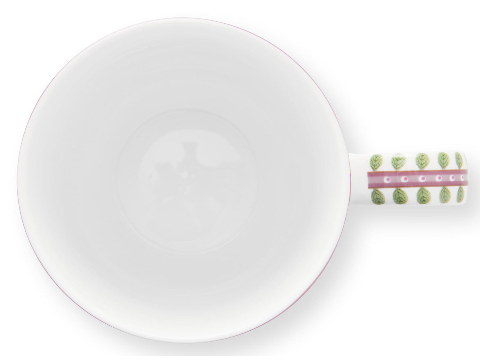 PIP STUDIO Lily&Lotus Tiles Yellow Large Henkelbecher 0,365l Freisteller3