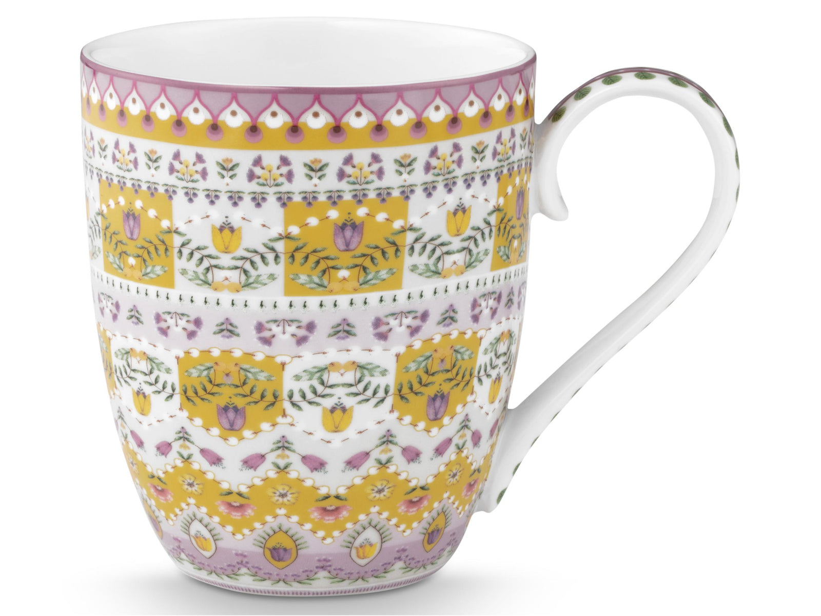 PIP STUDIO Lily&Lotus Moon Delight Yellow Henkelbecher XL 0,45l Freisteller1