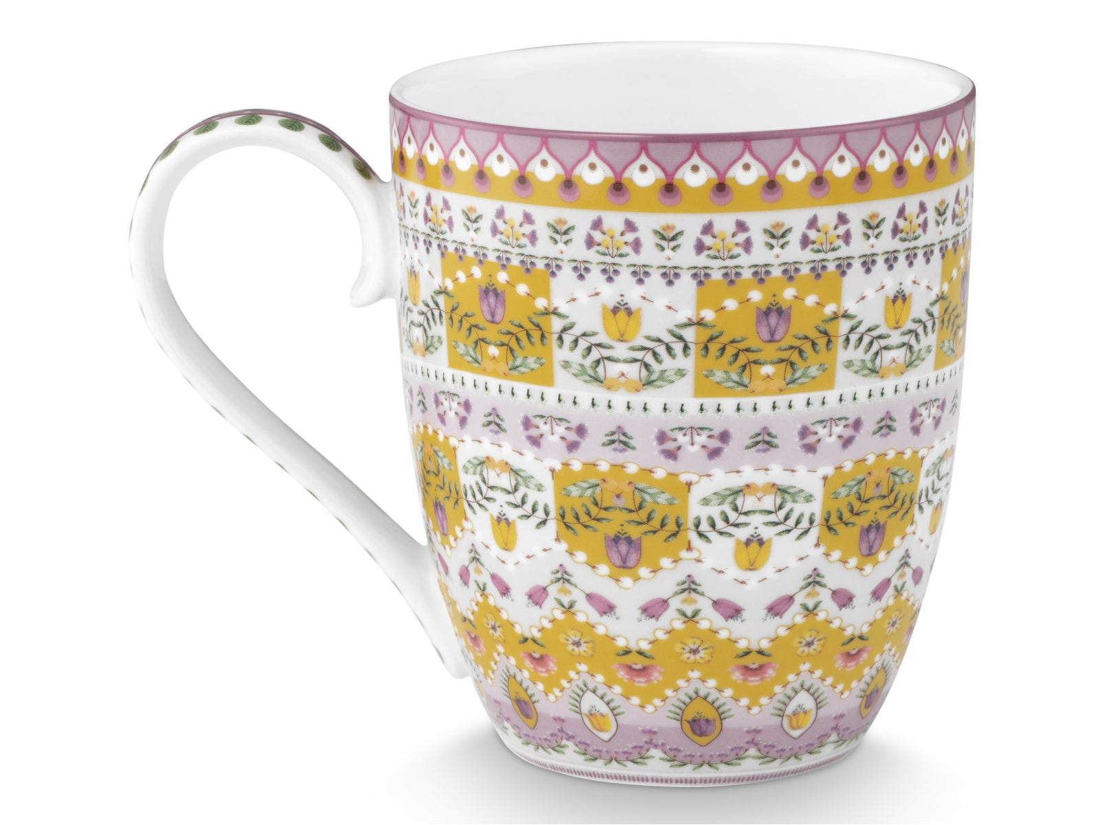 PIP STUDIO Lily&Lotus Moon Delight Yellow Henkelbecher XL 0,45l Freisteller2