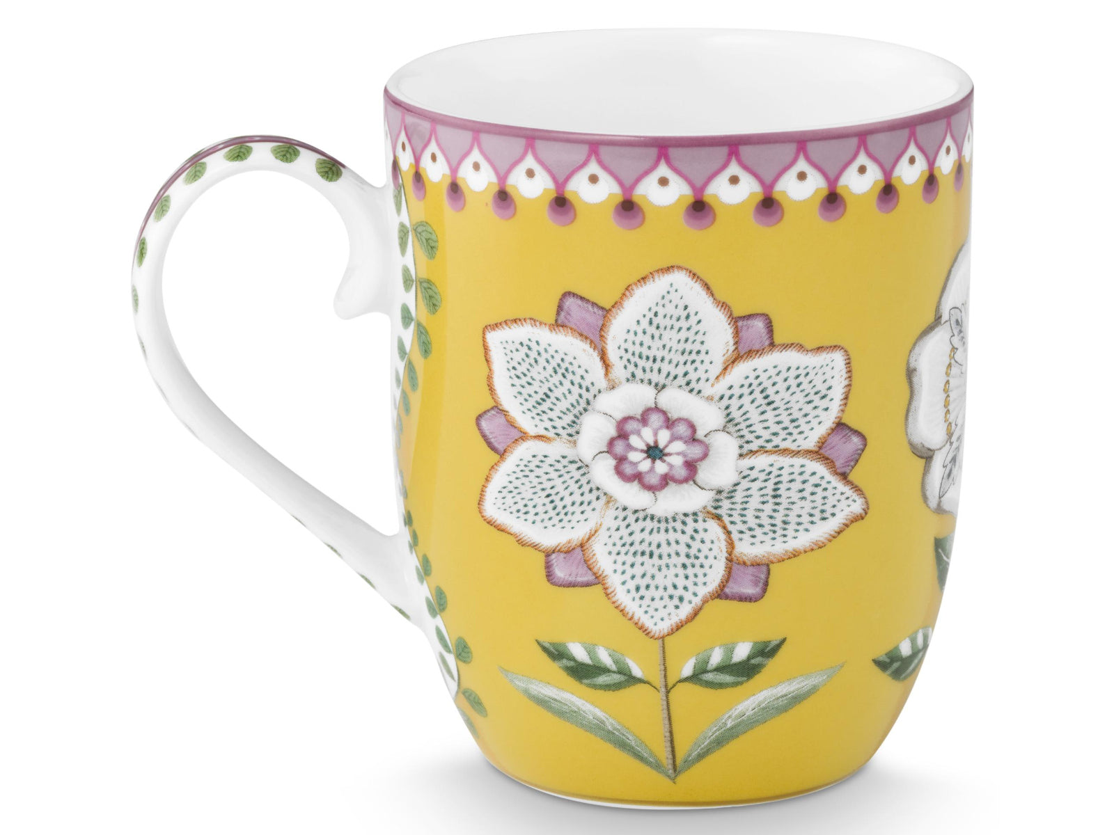 PIP STUDIO Lily&Lotus Yellow Henkelbecher Small 0,2l Set2 Freisteller7