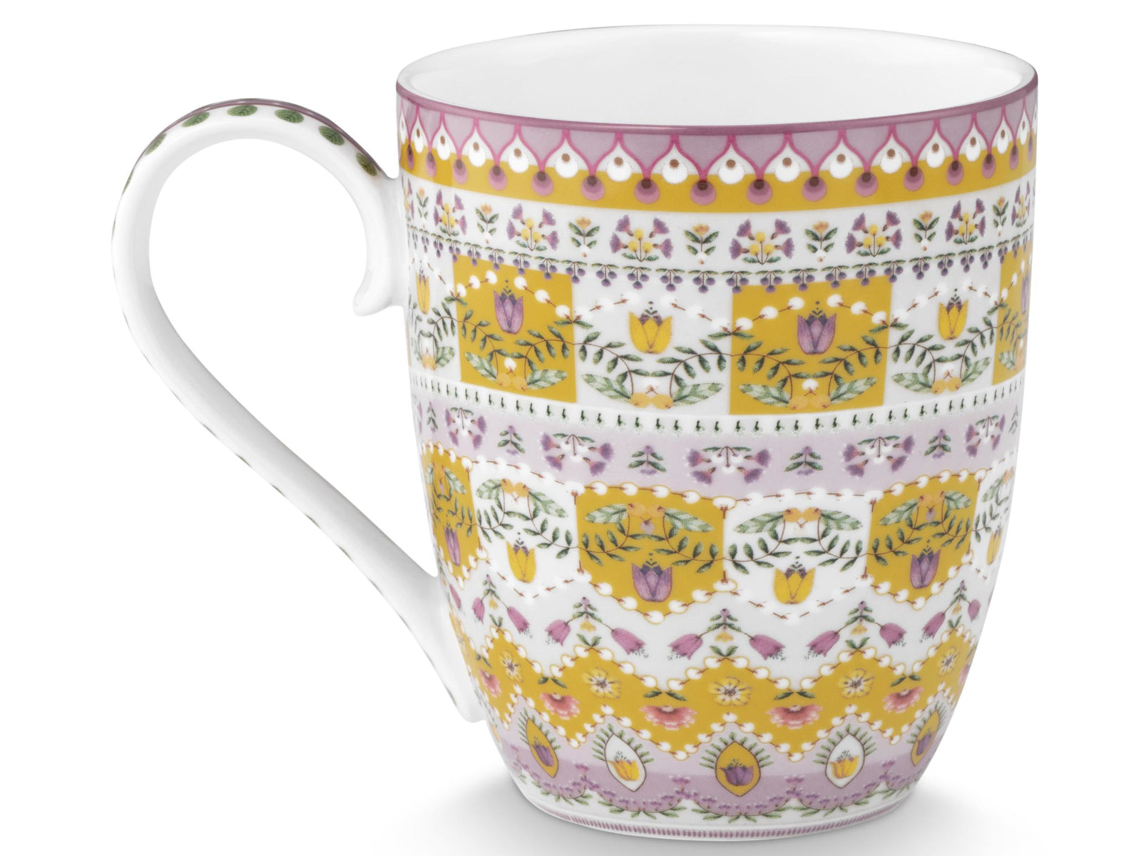 PIP STUDIO Lily&Lotus Yellow Henkelbecher XL 0,45l Set2 Freisteller4