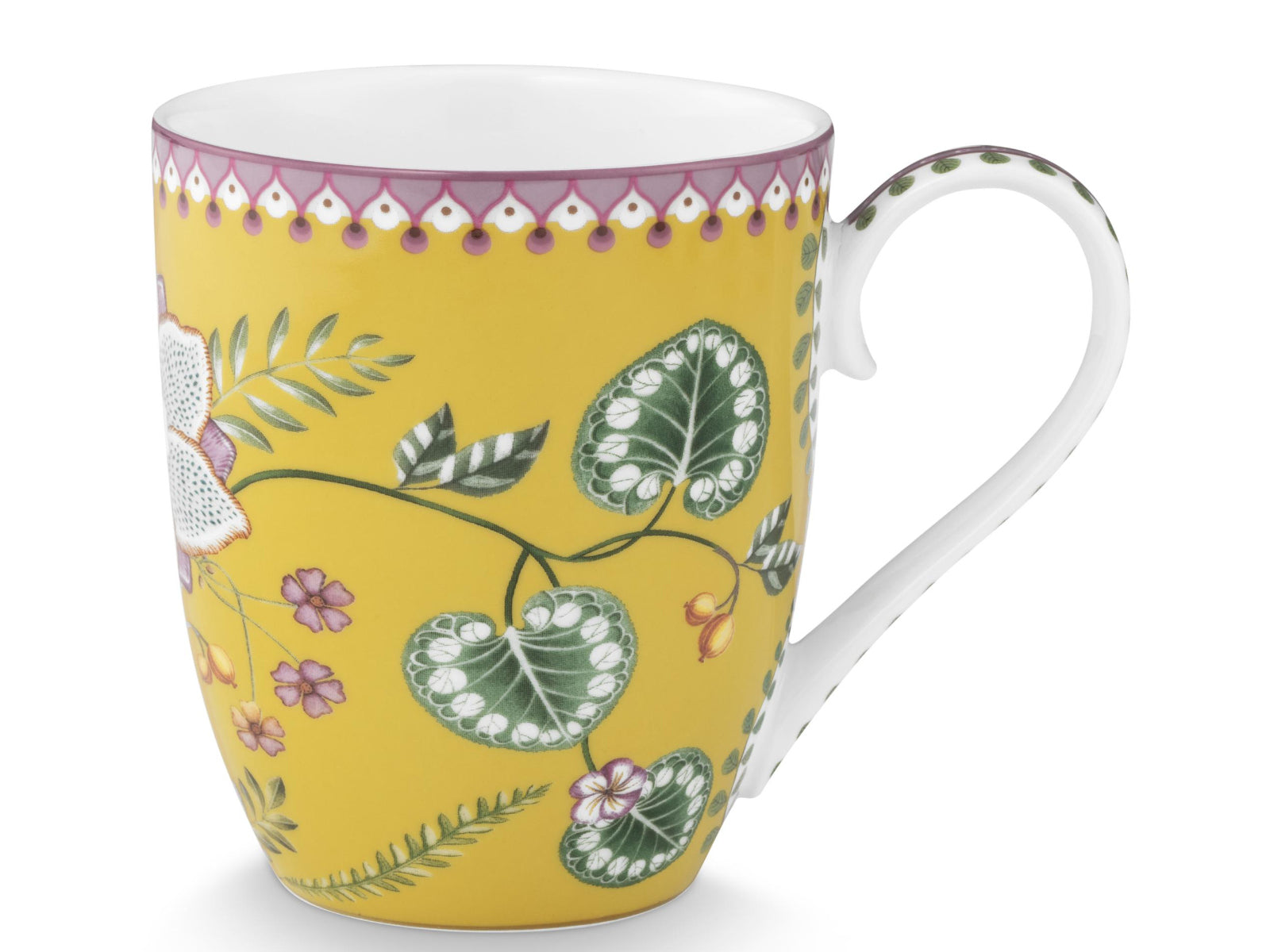 PIP STUDIO Lily&Lotus Yellow Henkelbecher XL 0,45l Set2 Freisteller6