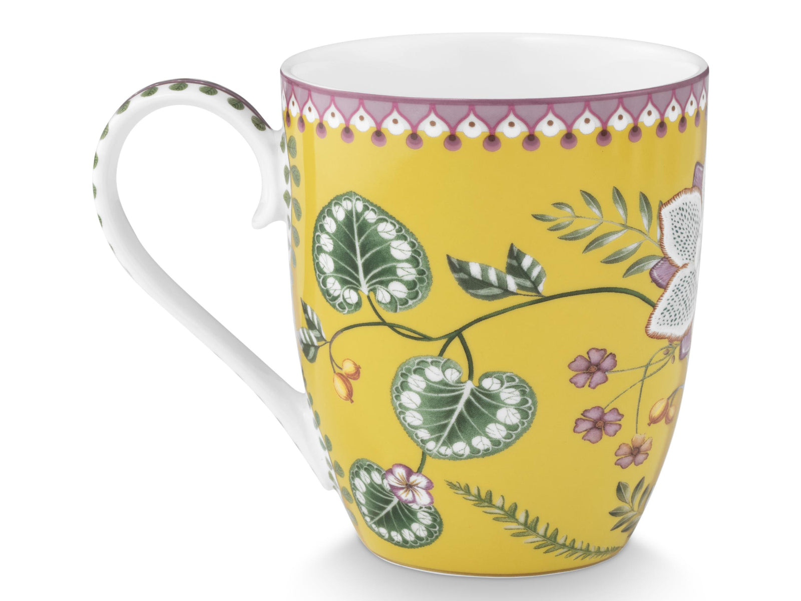 PIP STUDIO Lily&Lotus Yellow Henkelbecher XL 0,45l Set2 Freisteller7