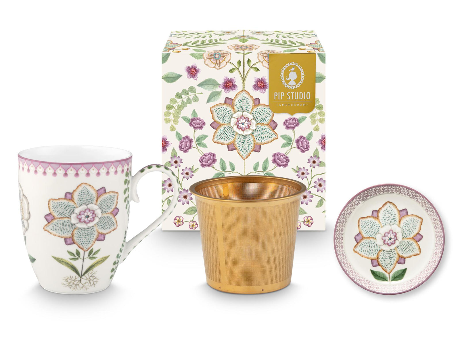 PIP STUDIO Lily&Lotus Off White Teeset für eine Person 0,365l Freisteller1