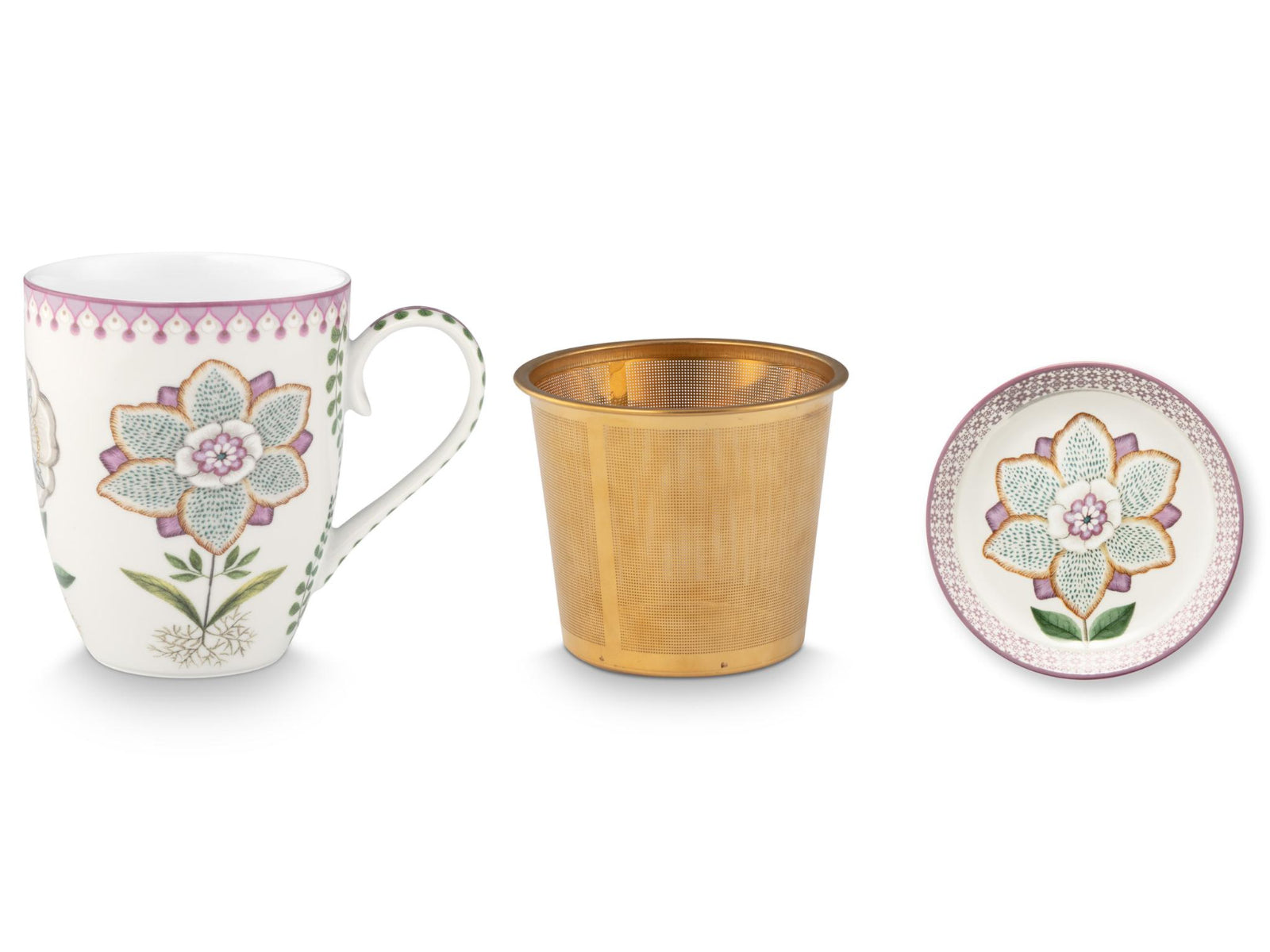 PIP STUDIO Lily&Lotus Off White Teeset für eine Person 0,365l Freisteller2