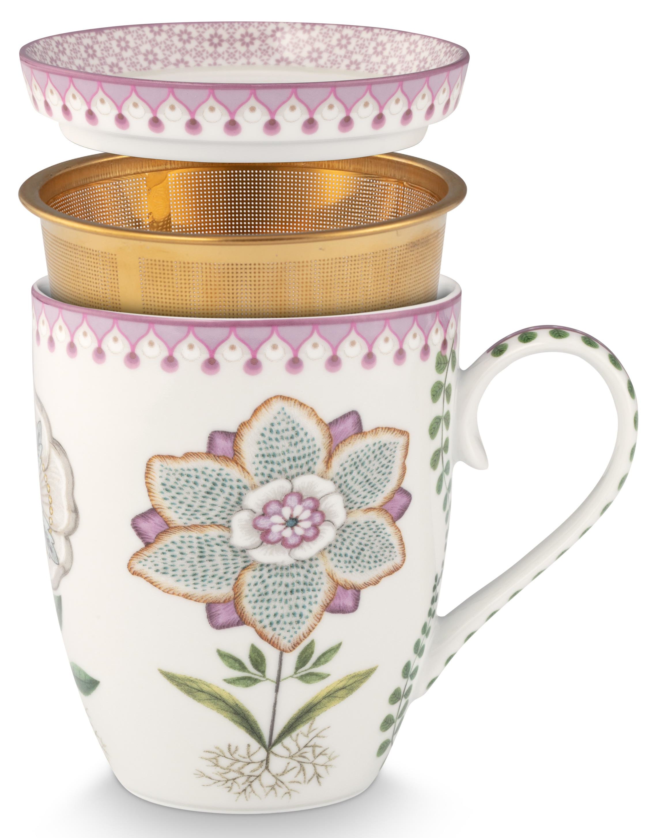 PIP STUDIO Lily&Lotus Off White Teeset für eine Person 0,365l Freisteller3