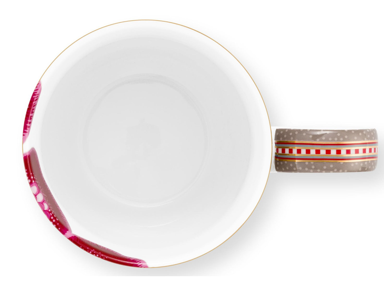 PIP STUDIO Blooming Tales Fantasy Khaki Henkelbecher XL 0,45l Set2 Freisteller5