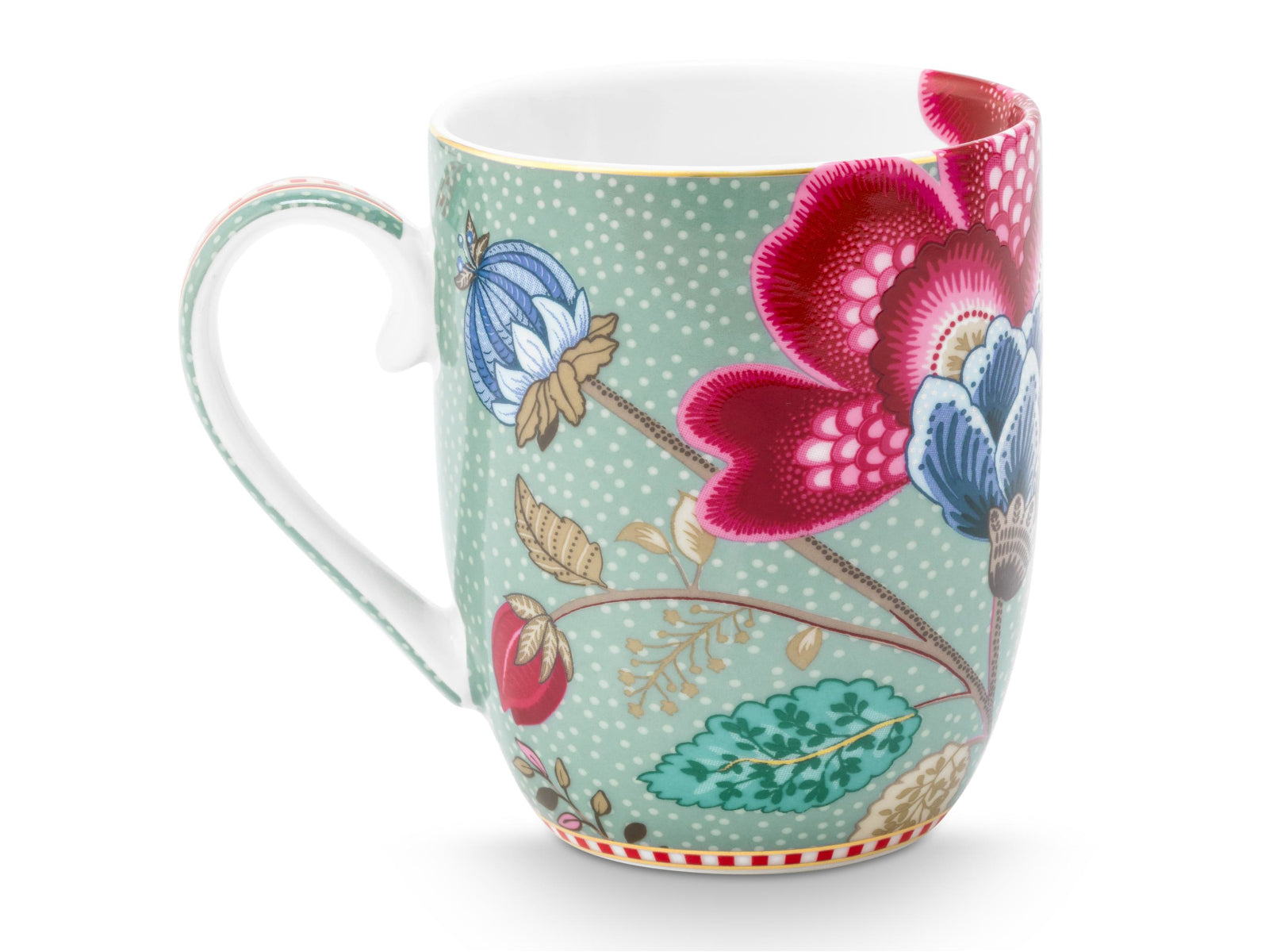 PIP STUDIO Blooming Tales Fantasy Blue Henkelbecher Small 0,2l Freisteller2