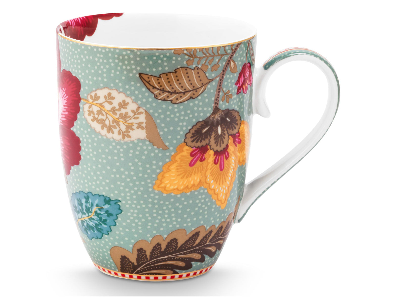 PIP STUDIO Blooming Tales Fantasy Blue Henkelbecher Large 0,365l Freisteller1