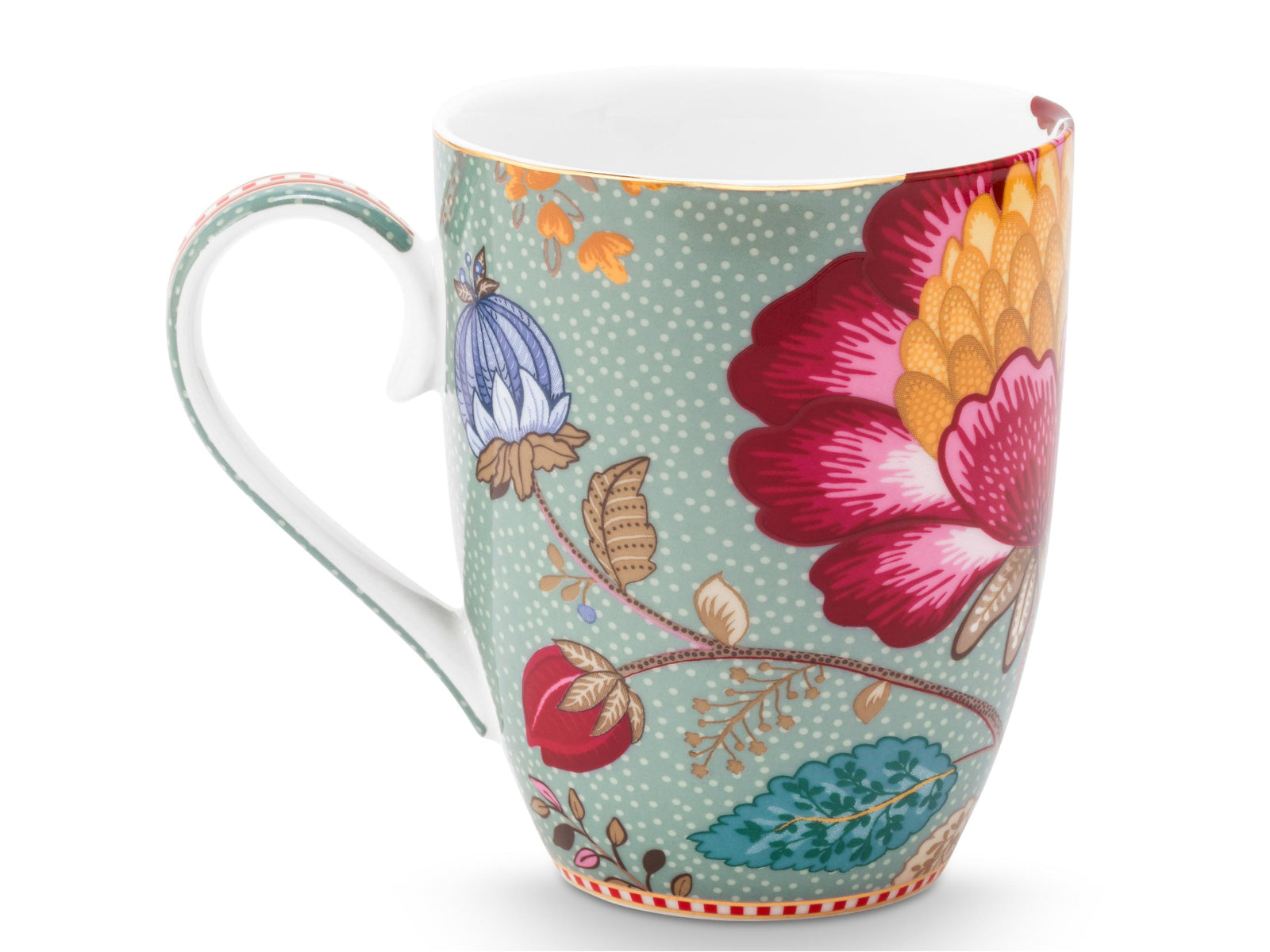 PIP STUDIO Blooming Tales Fantasy Blue Henkelbecher Large 0,365l Freisteller2