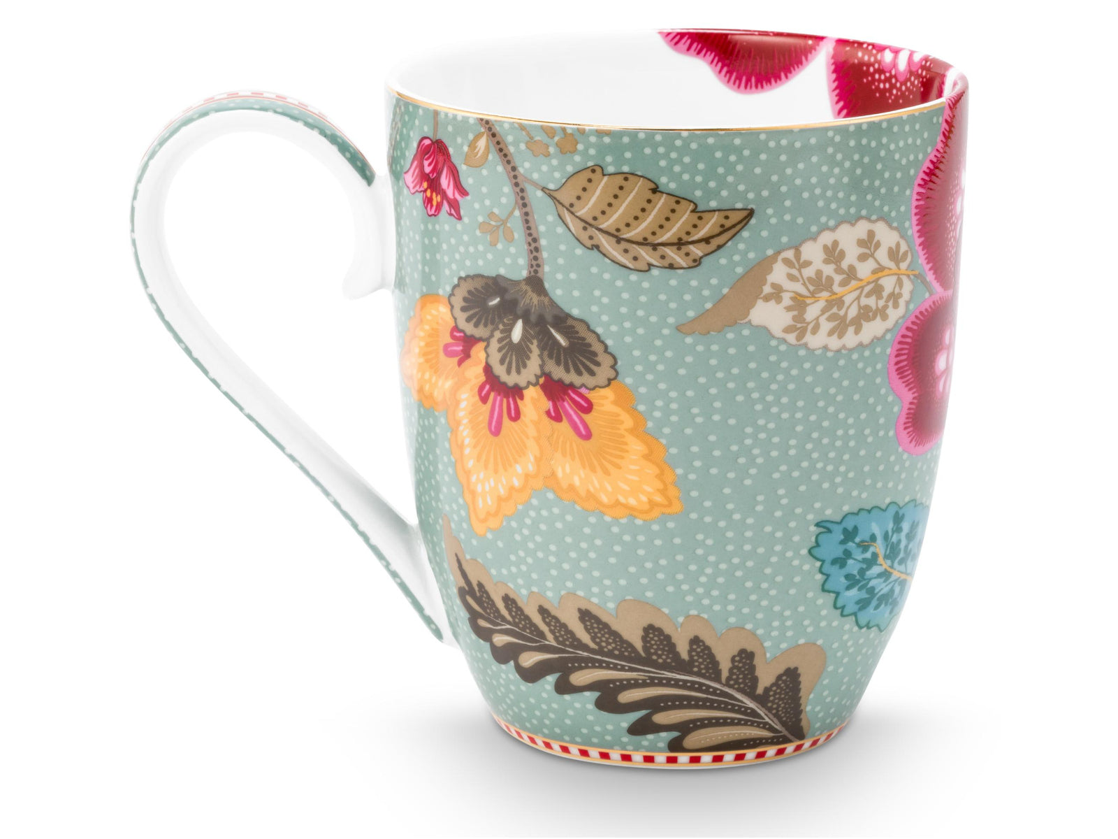 PIP STUDIO Blooming Tales Fantasy Blue Henkelbecher XL 0,45l Freisteller2