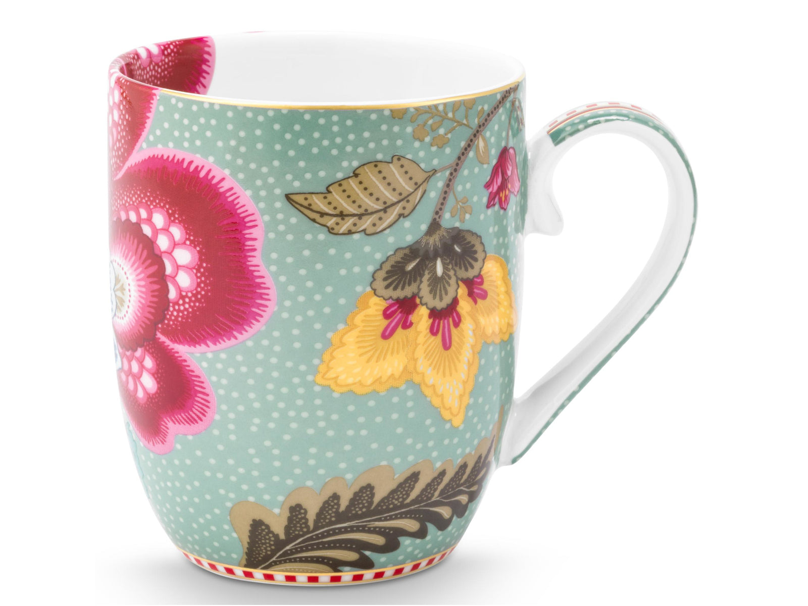 PIP STUDIO Blooming Tales Fantasy Blue Henkelbecher Small 0,33l Set2 Freisteller3