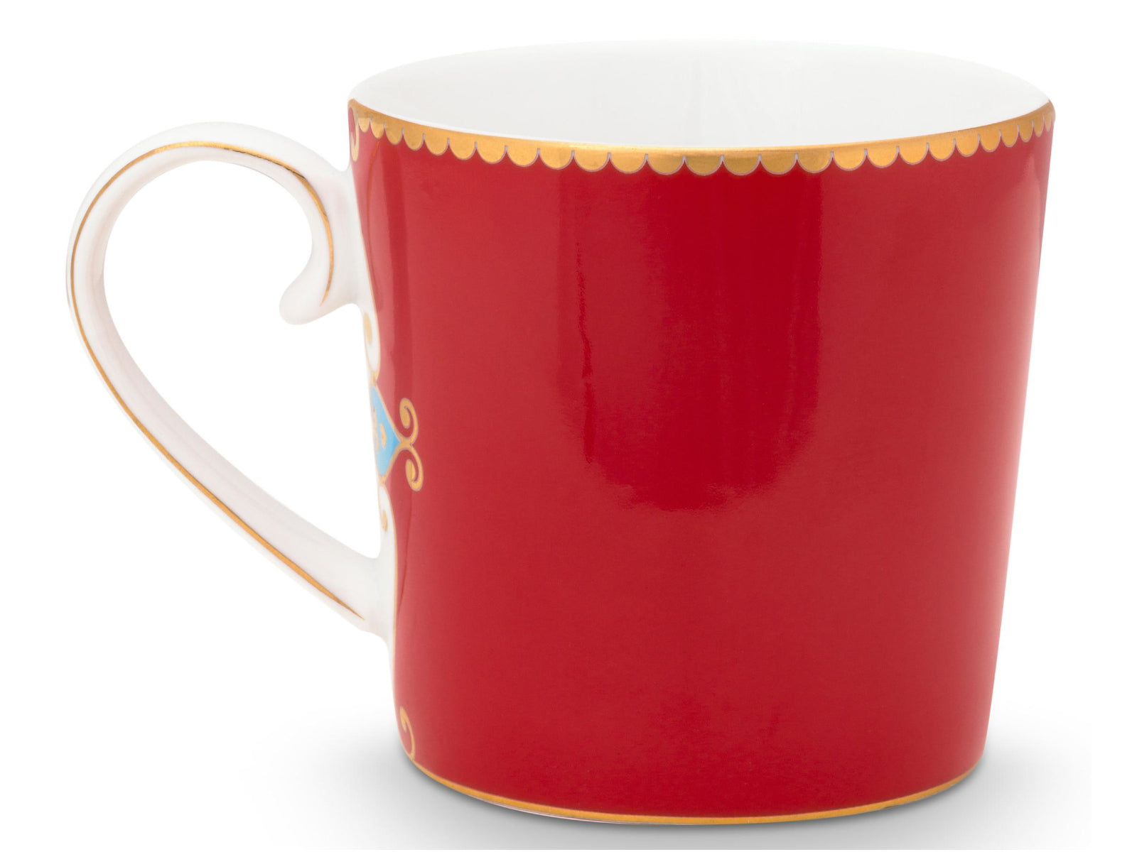 PIP STUDIO Love Birds Medallion Red Henkelbecher Small 0,15l Set2 Freisteller4