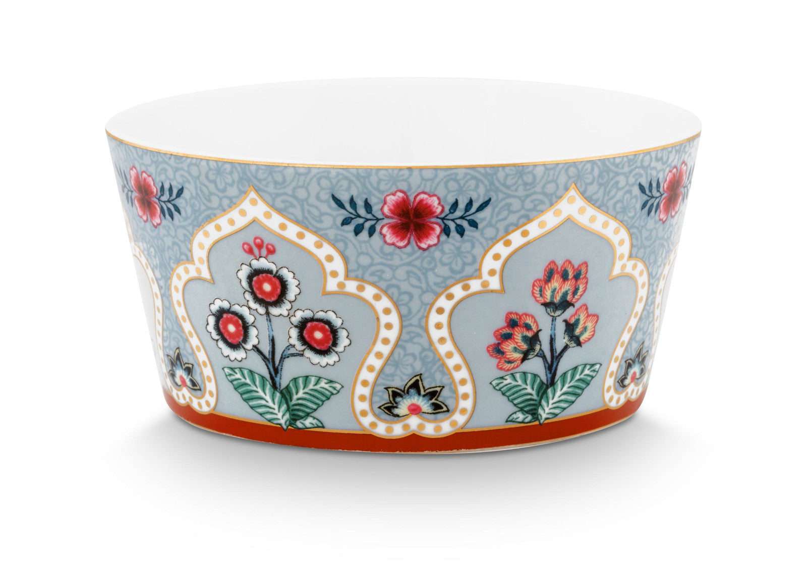PIP STUDIO Flower Festival Oriental Geschenkset Schalen blau 12cm Freisteller