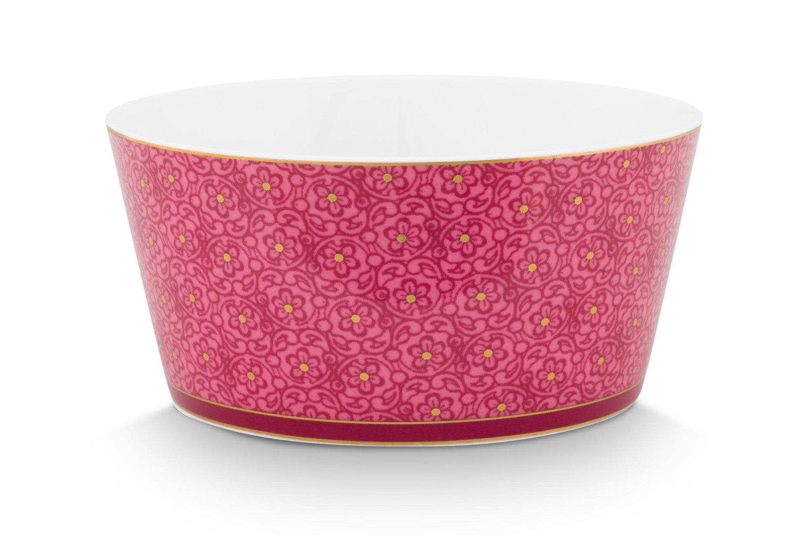 PIP STUDIO Flower Festival Oriental Geschenkset Schalen dark pink 12cm Freisteller