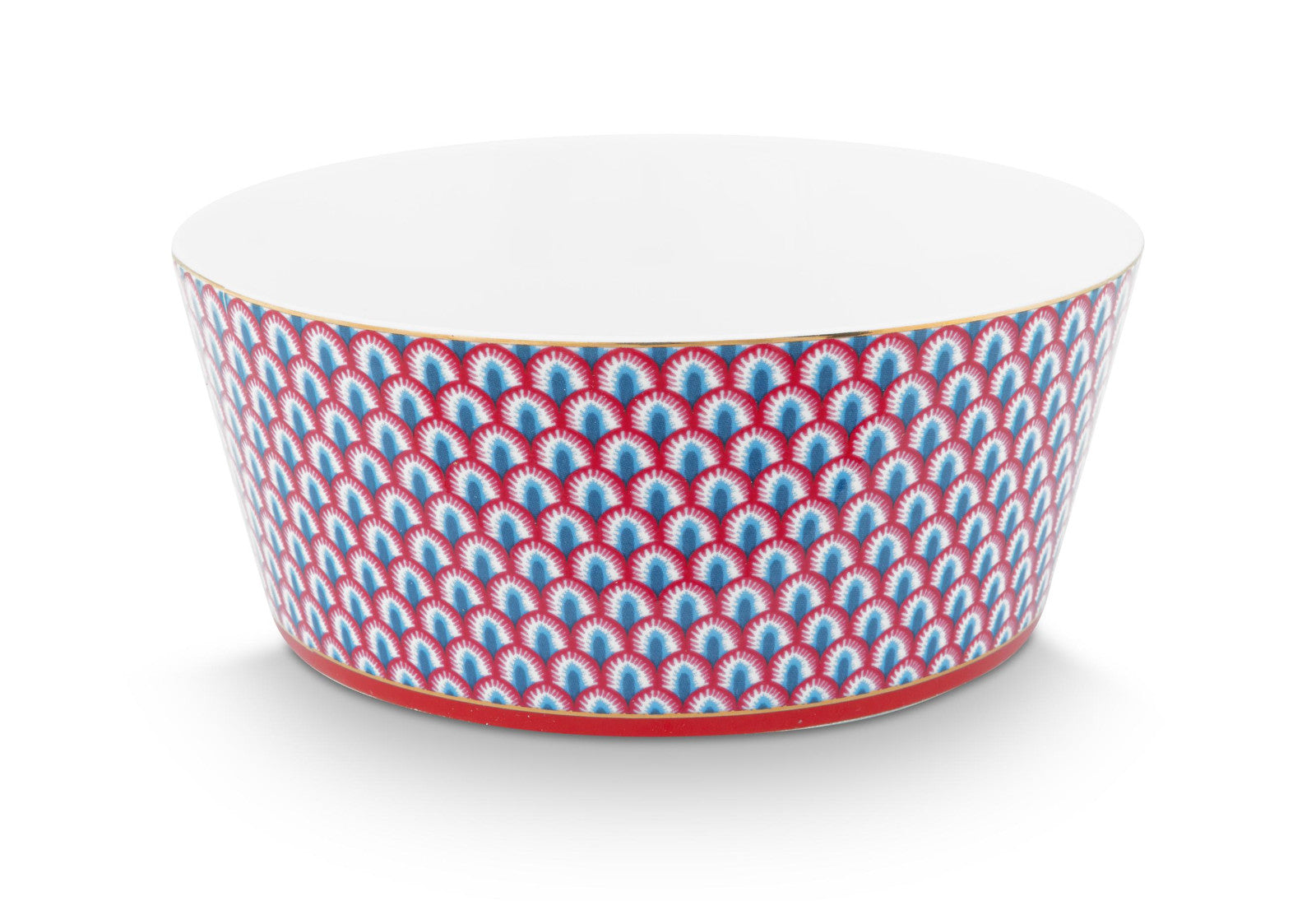 PIP STUDIO Flower Festival Oriental Geschenkset Schalen und Essstäbchen blau 15cm Freisteller