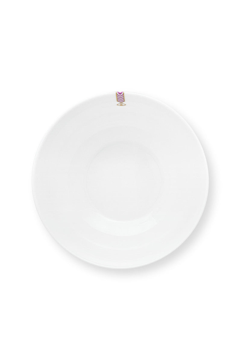 PIP STUDIO Chique Bowl Stripes gelb 20,5cm - Produktbild 3