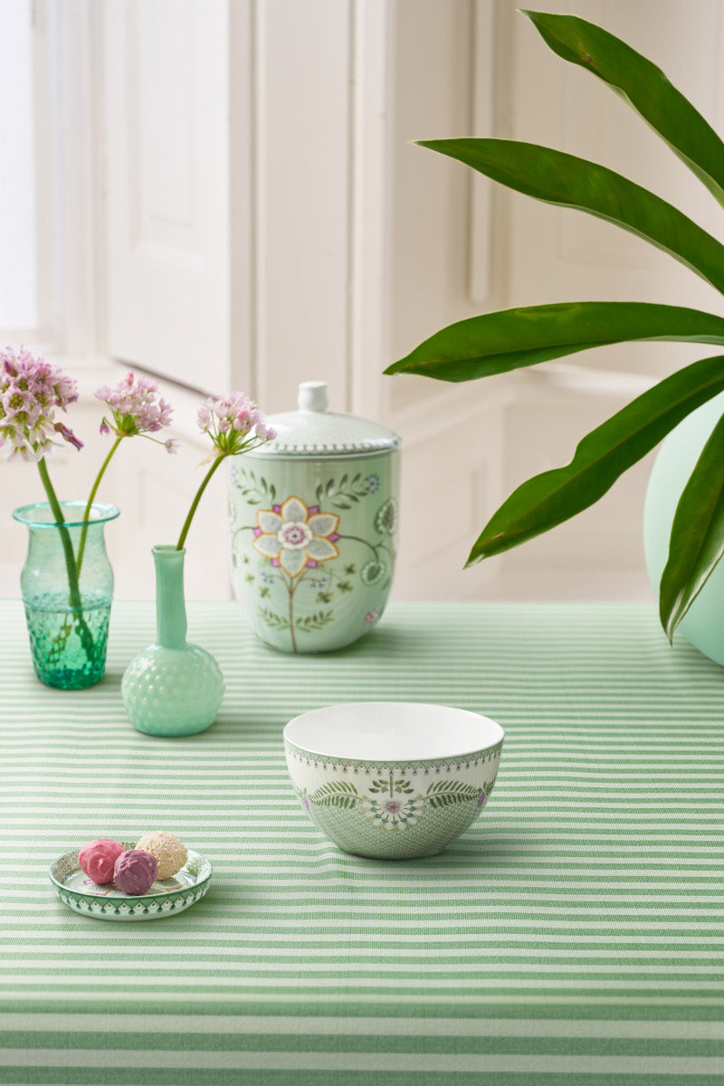 PIP STUDIO Lily&Lotus Tiles Light Green Bowl 15cm Lifestyle 1