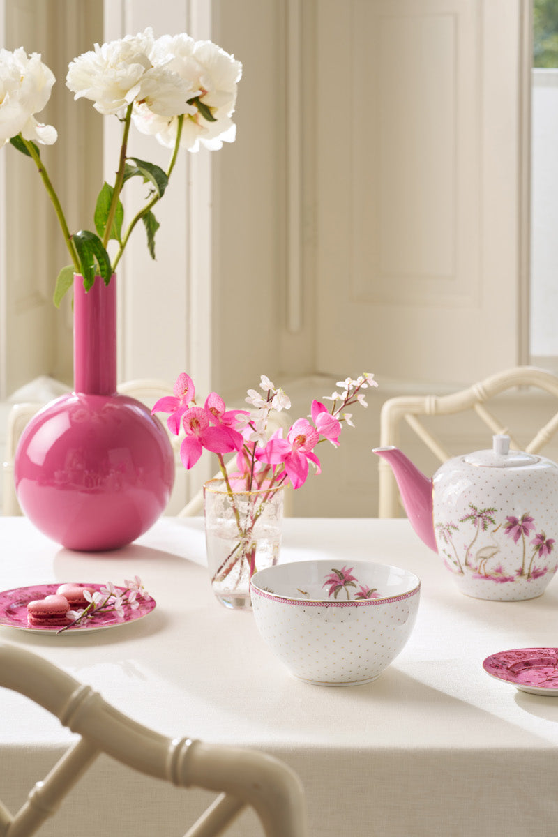 PIP STUDIO Jolie Dots Gold Pink Bowl 15cm Lifestyle 1