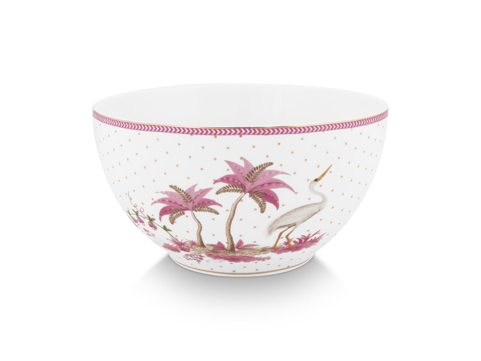 PIP STUDIO Jolie Dots Gold Pink Bowl 18cm Freisteller 1