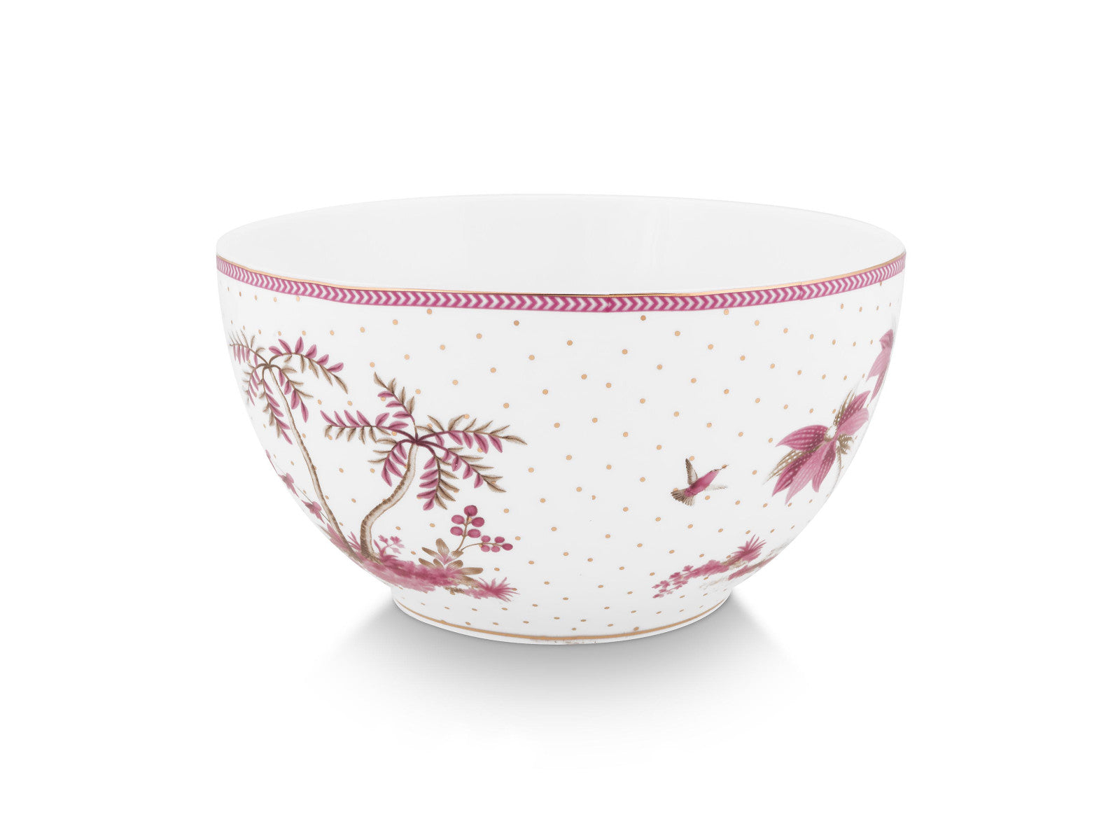 PIP STUDIO Jolie Dots Gold Pink Bowl 18cm Freisteller 2
