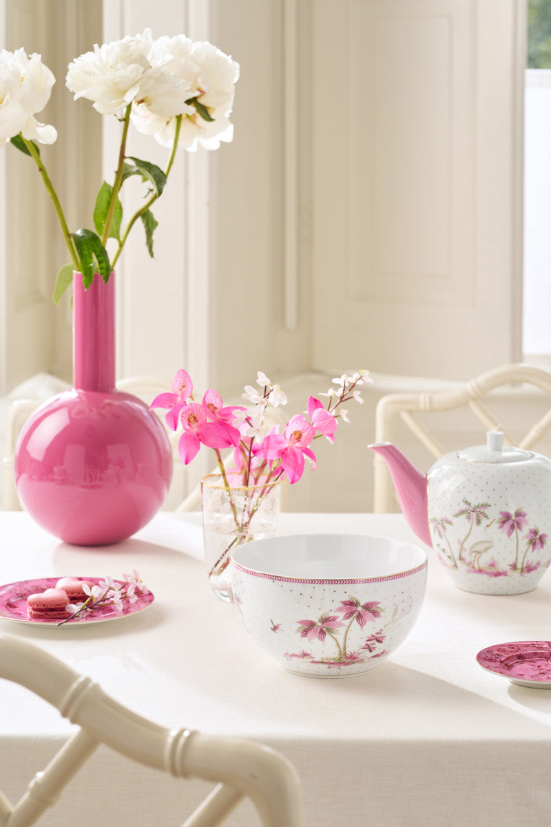 PIP STUDIO Jolie Dots Gold Pink Bowl 18cm Lifestyle 1