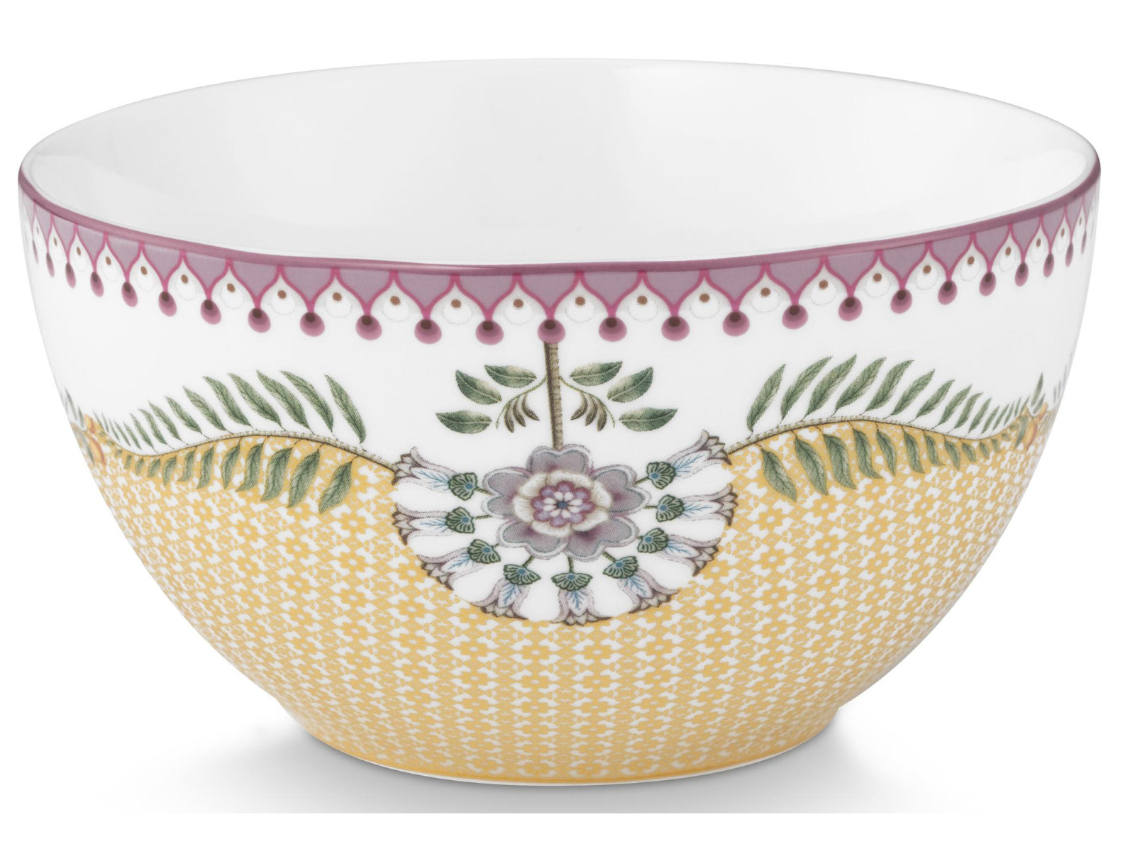 PIP STUDIO Lily&Lotus Tiles Yellow Bowl 15cm Freisteller1