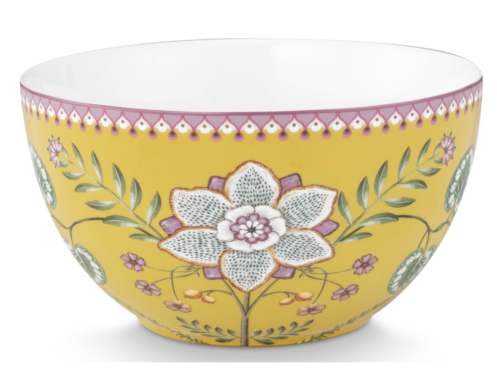 PIP STUDIO Lily&Lotus Yellow Bowl 18cm Freisteller1