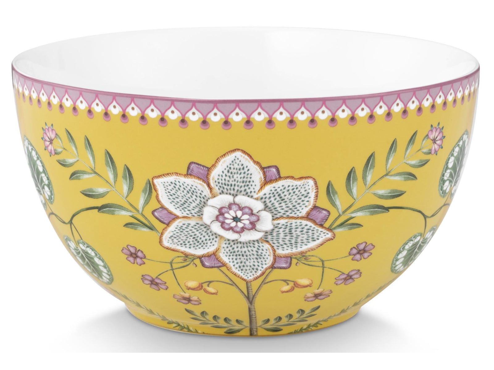 PIP STUDIO Lily&Lotus Yellow Bowl 18cm Freisteller2