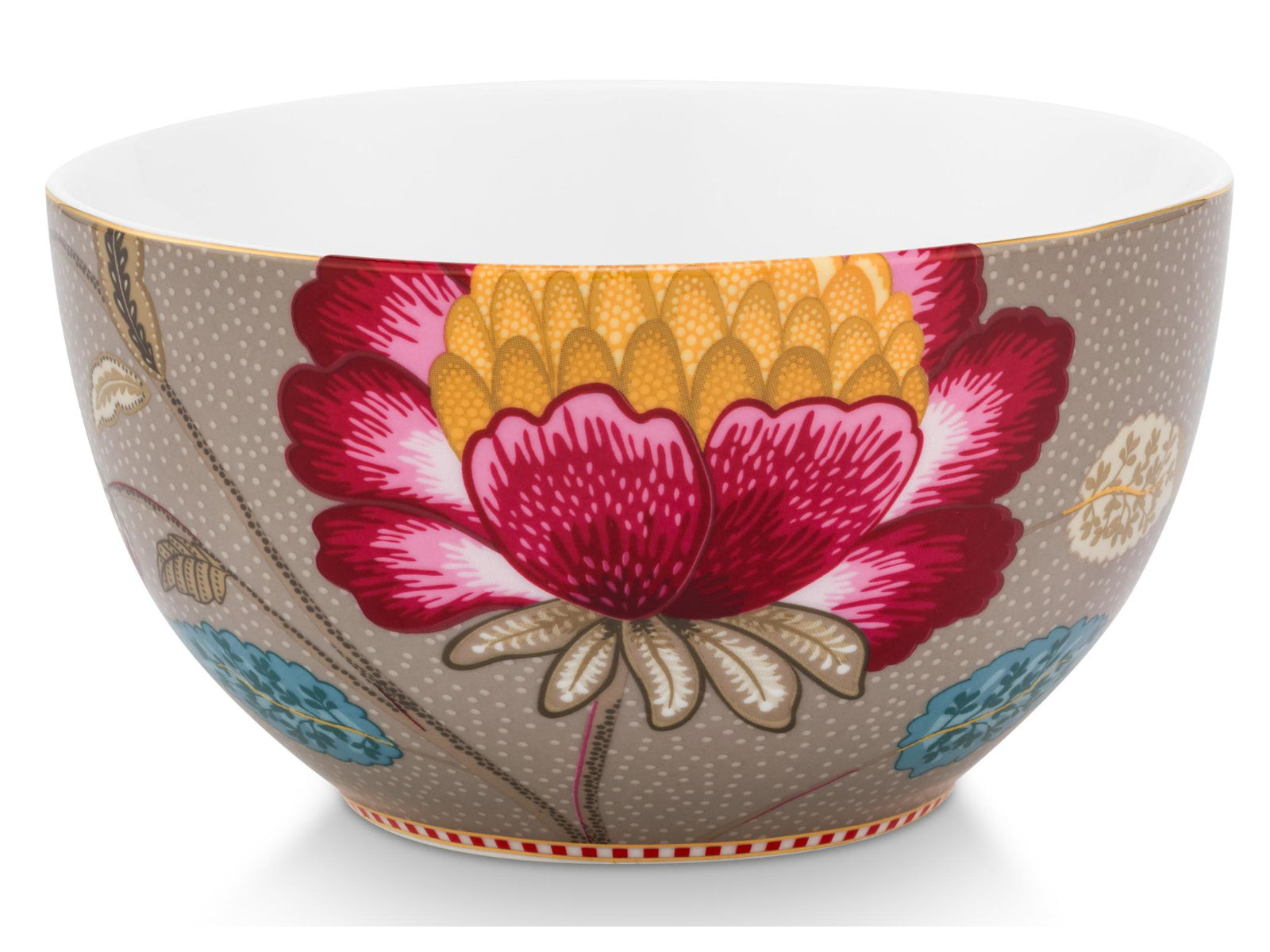PIP STUDIO Blooming Tales Fantasy Khaki Bowl 15cm Freisteller2