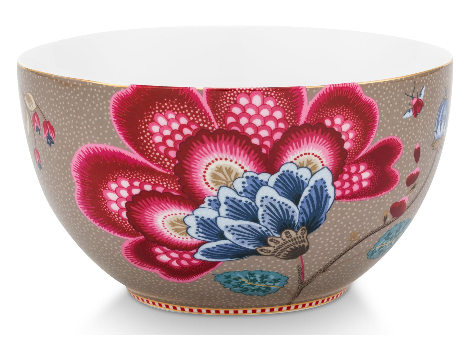 PIP STUDIO Blooming Tales Fantasy Khaki Bowl 18cm Freisteller2