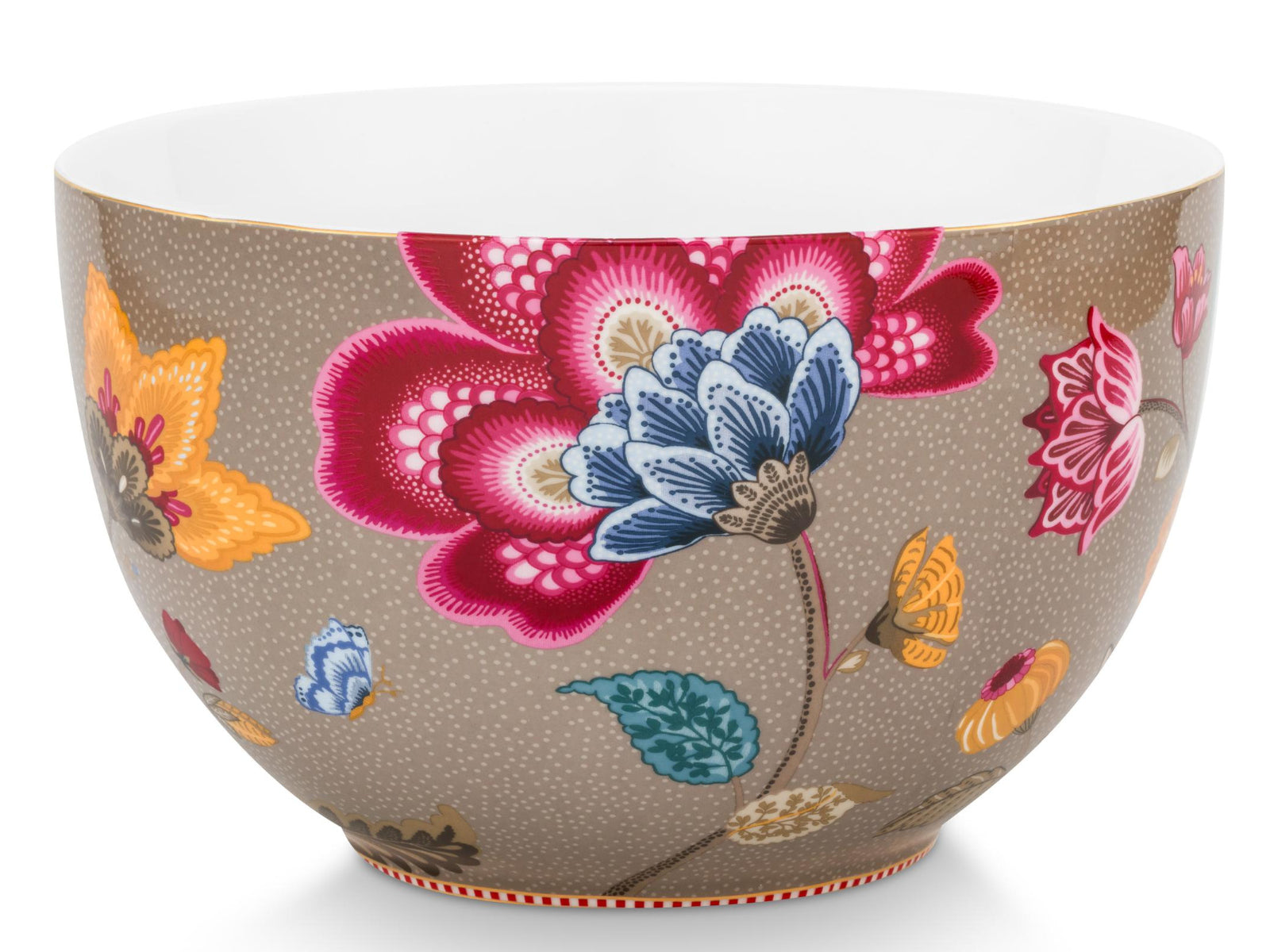 PIP STUDIO Blooming Tales Fantasy Khaki Bowl 23cm Freisteller2